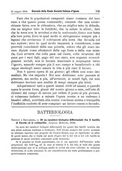 Giornale della Società italiana d'igiene