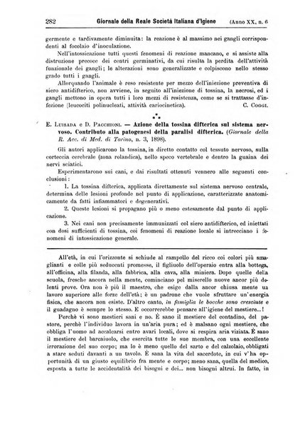 Giornale della Società italiana d'igiene