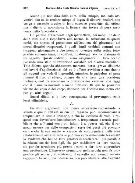 Giornale della Società italiana d'igiene