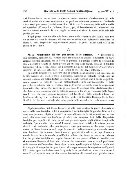 Giornale della Società italiana d'igiene