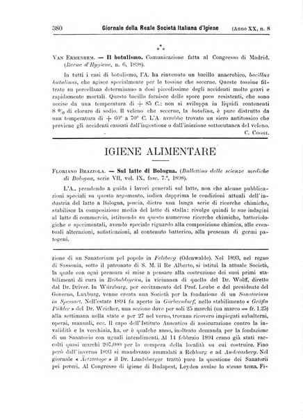 Giornale della Società italiana d'igiene