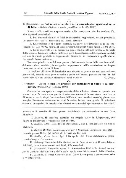 Giornale della Società italiana d'igiene