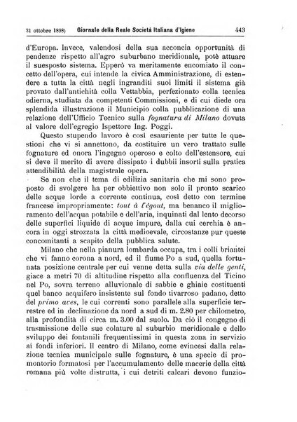 Giornale della Società italiana d'igiene