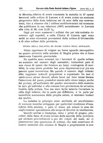 Giornale della Società italiana d'igiene