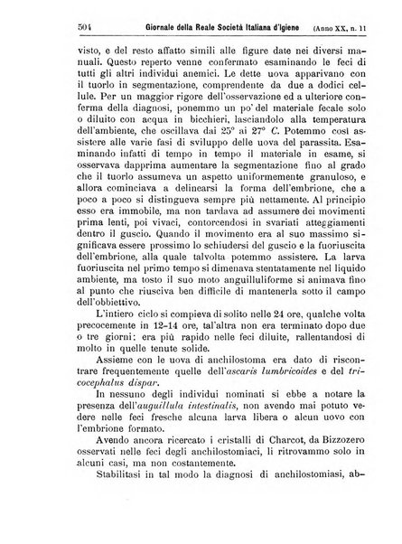 Giornale della Società italiana d'igiene