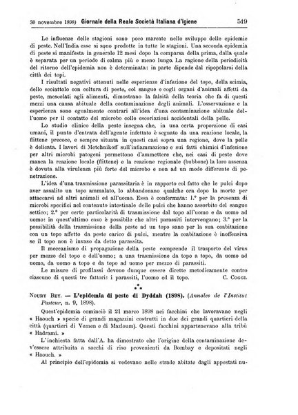 Giornale della Società italiana d'igiene