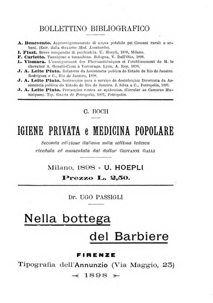 Giornale della Società italiana d'igiene