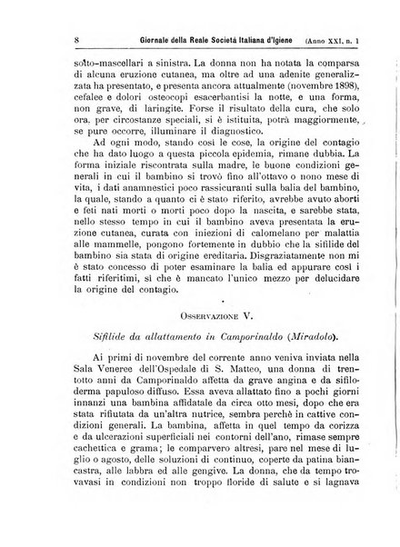 Giornale della Società italiana d'igiene