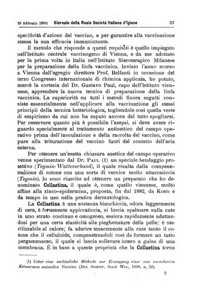 Giornale della Società italiana d'igiene