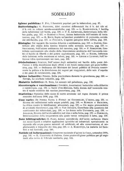 Giornale della Società italiana d'igiene