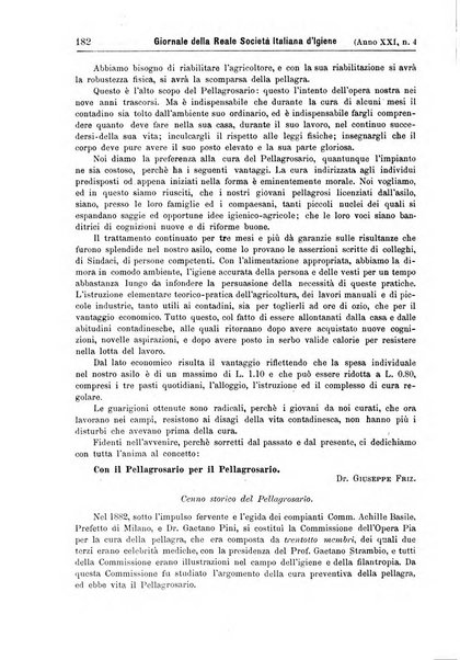 Giornale della Società italiana d'igiene