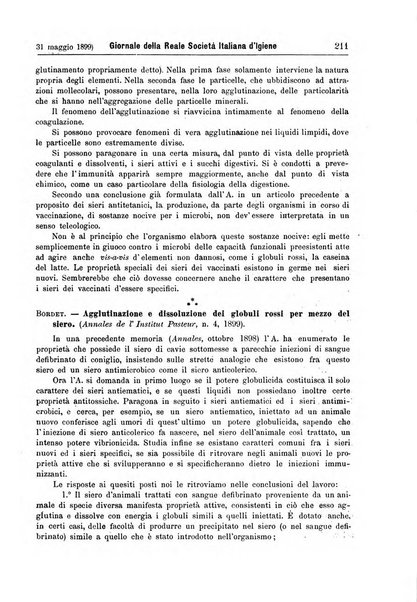 Giornale della Società italiana d'igiene