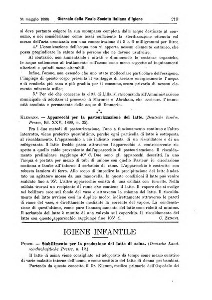 Giornale della Società italiana d'igiene