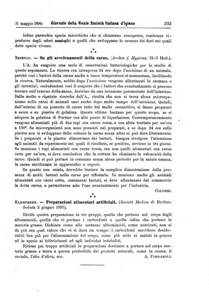 Giornale della Società italiana d'igiene