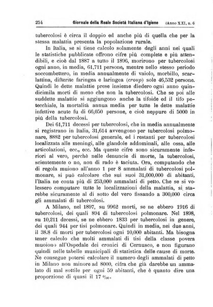 Giornale della Società italiana d'igiene