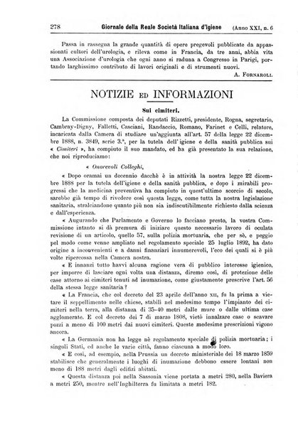 Giornale della Società italiana d'igiene