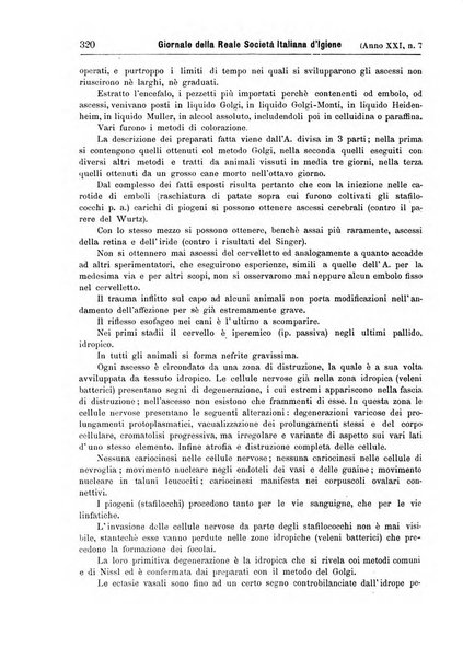 Giornale della Società italiana d'igiene