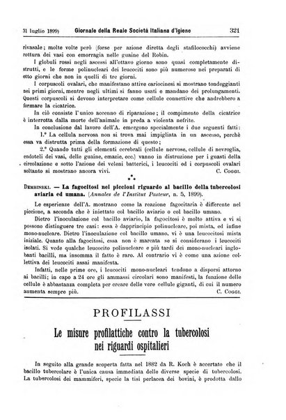 Giornale della Società italiana d'igiene