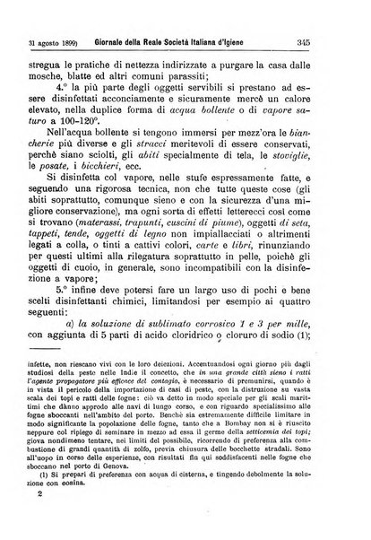 Giornale della Società italiana d'igiene