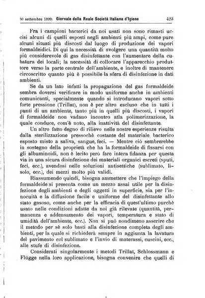 Giornale della Società italiana d'igiene