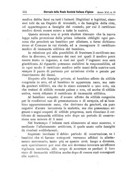 Giornale della Società italiana d'igiene