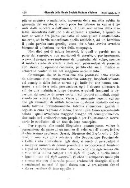 Giornale della Società italiana d'igiene