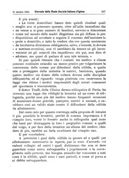 Giornale della Società italiana d'igiene