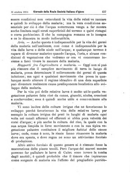 Giornale della Società italiana d'igiene