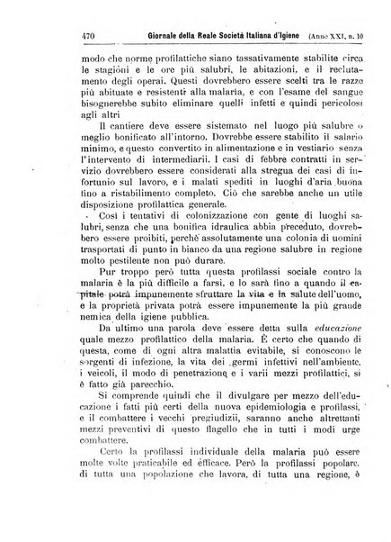 Giornale della Società italiana d'igiene