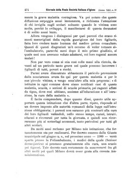 Giornale della Società italiana d'igiene