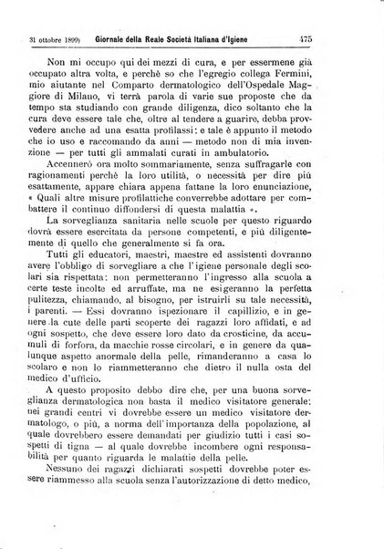 Giornale della Società italiana d'igiene