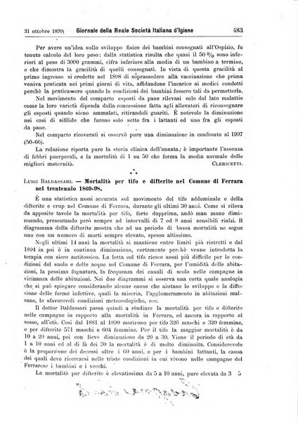 Giornale della Società italiana d'igiene