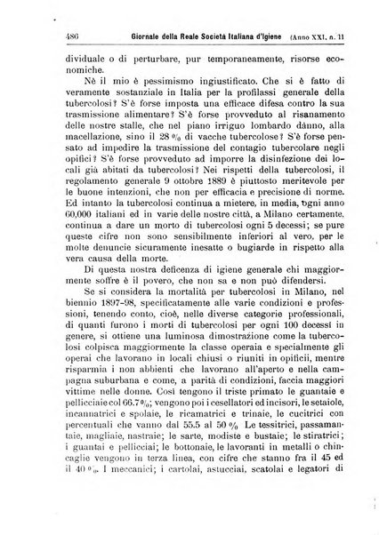 Giornale della Società italiana d'igiene