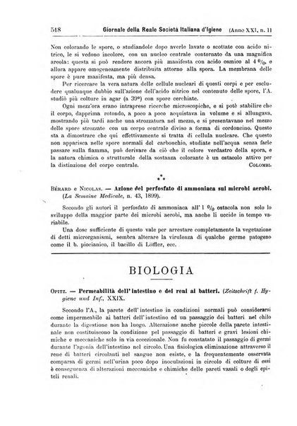 Giornale della Società italiana d'igiene