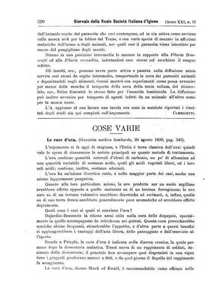 Giornale della Società italiana d'igiene