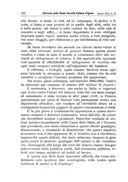 Giornale della Società italiana d'igiene