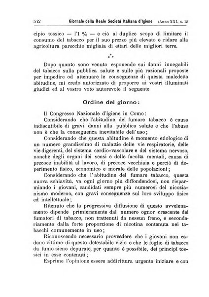 Giornale della Società italiana d'igiene