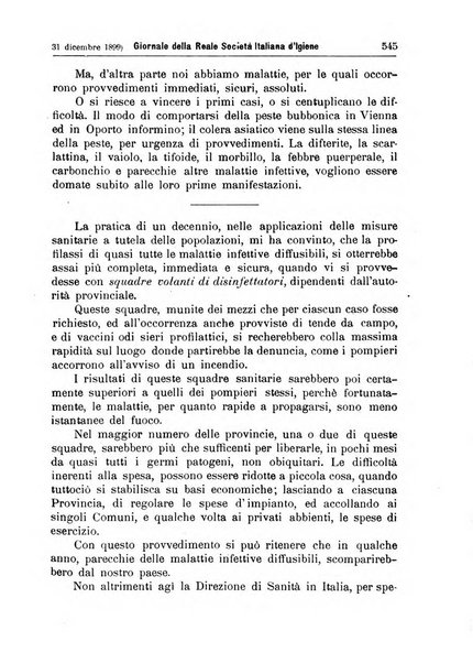 Giornale della Società italiana d'igiene