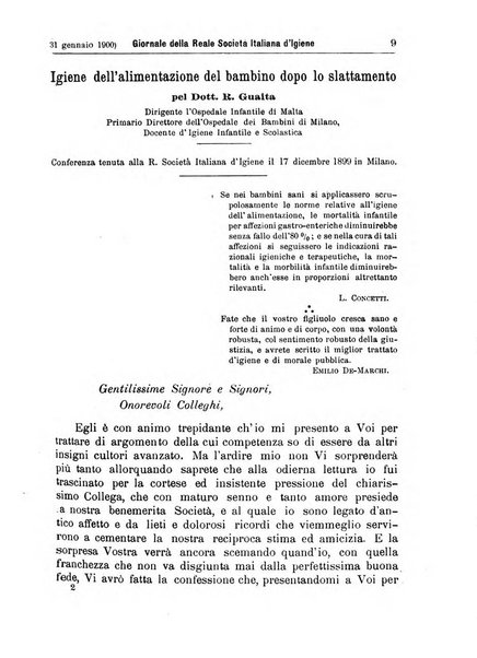 Giornale della Società italiana d'igiene