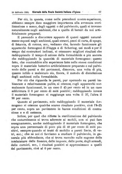 Giornale della Società italiana d'igiene