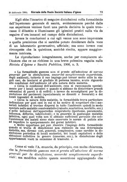 Giornale della Società italiana d'igiene