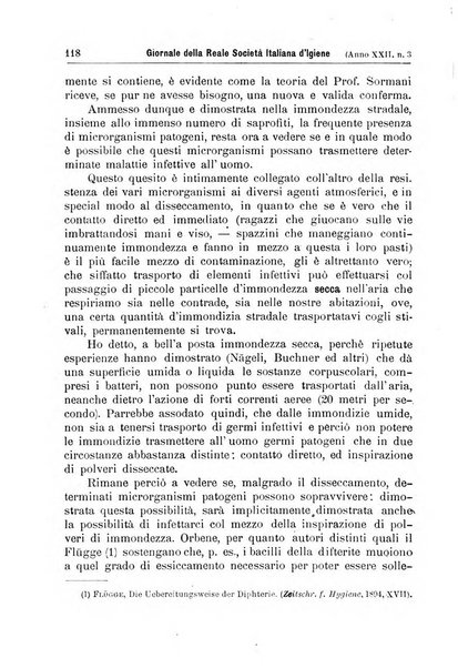 Giornale della Società italiana d'igiene