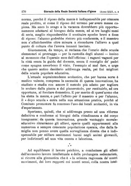 Giornale della Società italiana d'igiene