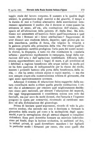 Giornale della Società italiana d'igiene