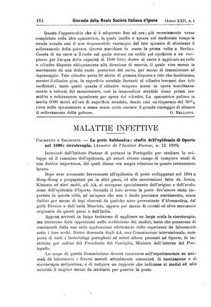 Giornale della Società italiana d'igiene