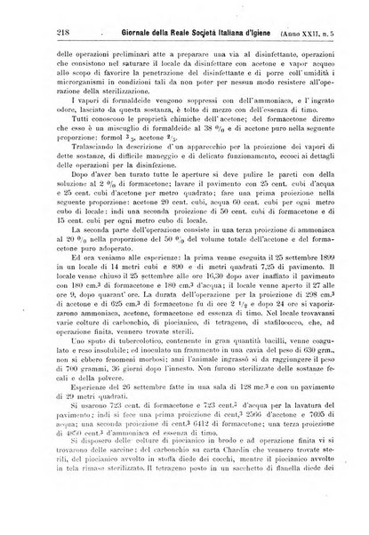 Giornale della Società italiana d'igiene