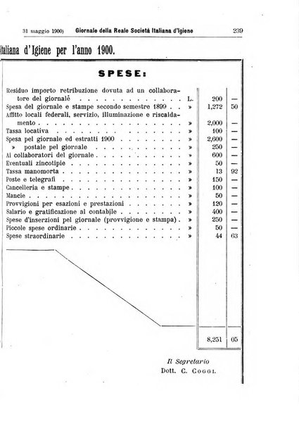 Giornale della Società italiana d'igiene