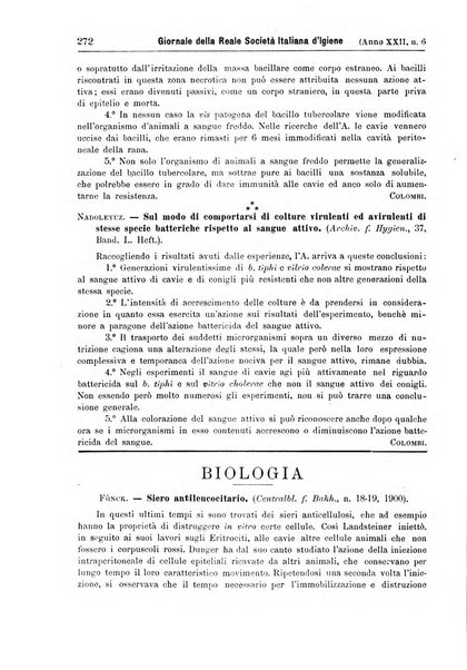 Giornale della Società italiana d'igiene