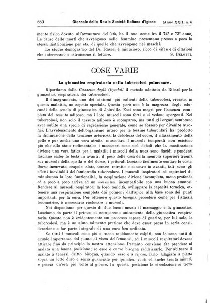 Giornale della Società italiana d'igiene