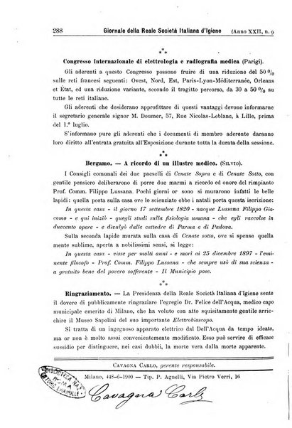 Giornale della Società italiana d'igiene